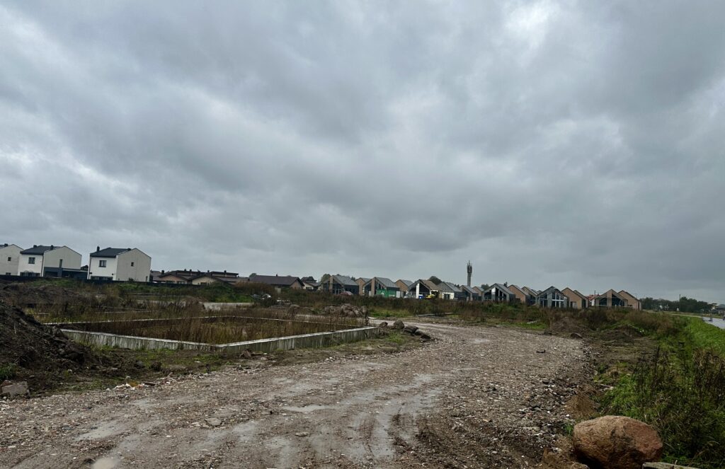 Skandinavų vilos (Ragupės g. 7, 8, 9, 10, 11, 12, 13, 14, 15, 16, 18,  Trušelių k.) - Private house community - construction photos
