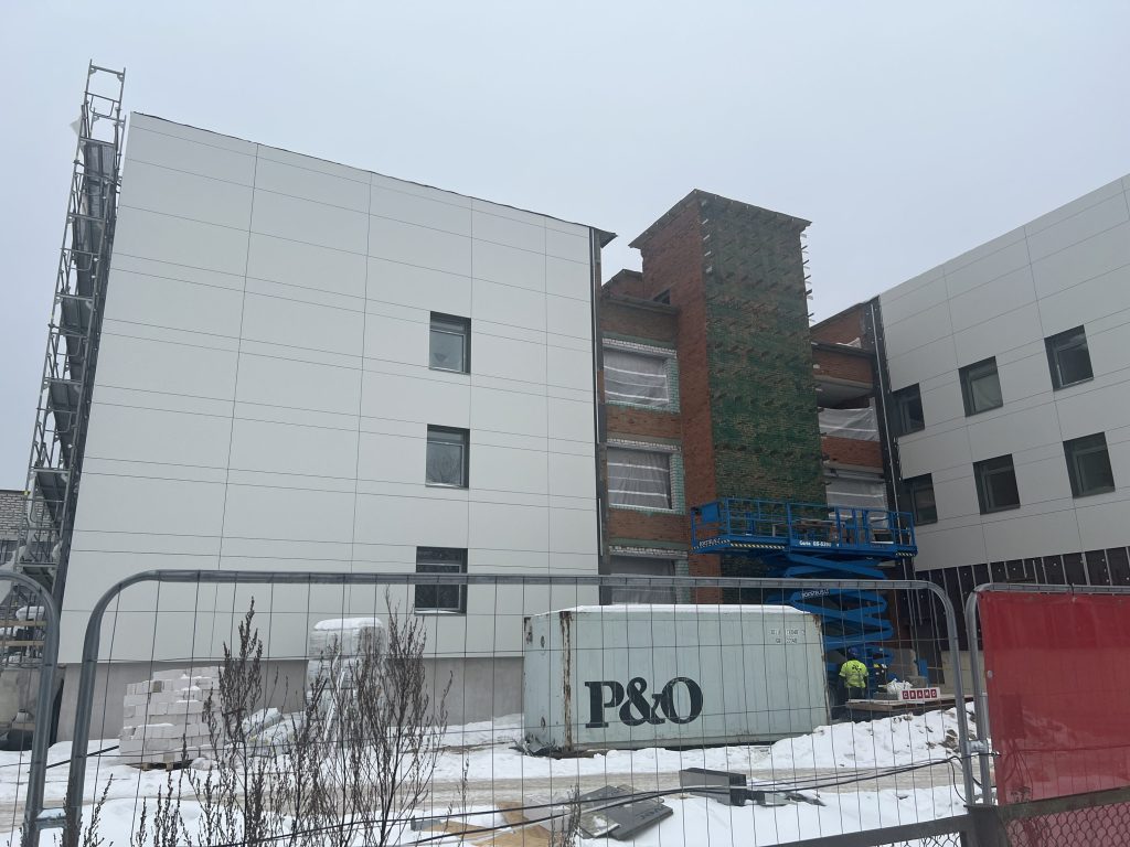 Infekcinių ligų departamentas prie Klaipėdos univesitetinės ligoninės (Liepojos g. 39) - Hospital - construction photos