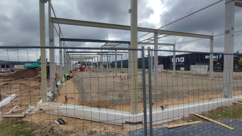 Dangeručio g. 2, 4 (Dangeručio g. 2, 4) - Shopping center - construction photos