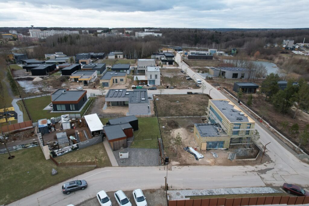 NOA namai (Perkūno al., Pūgos al., Kaitros al., Vandenio al.) - Private house community - construction photos