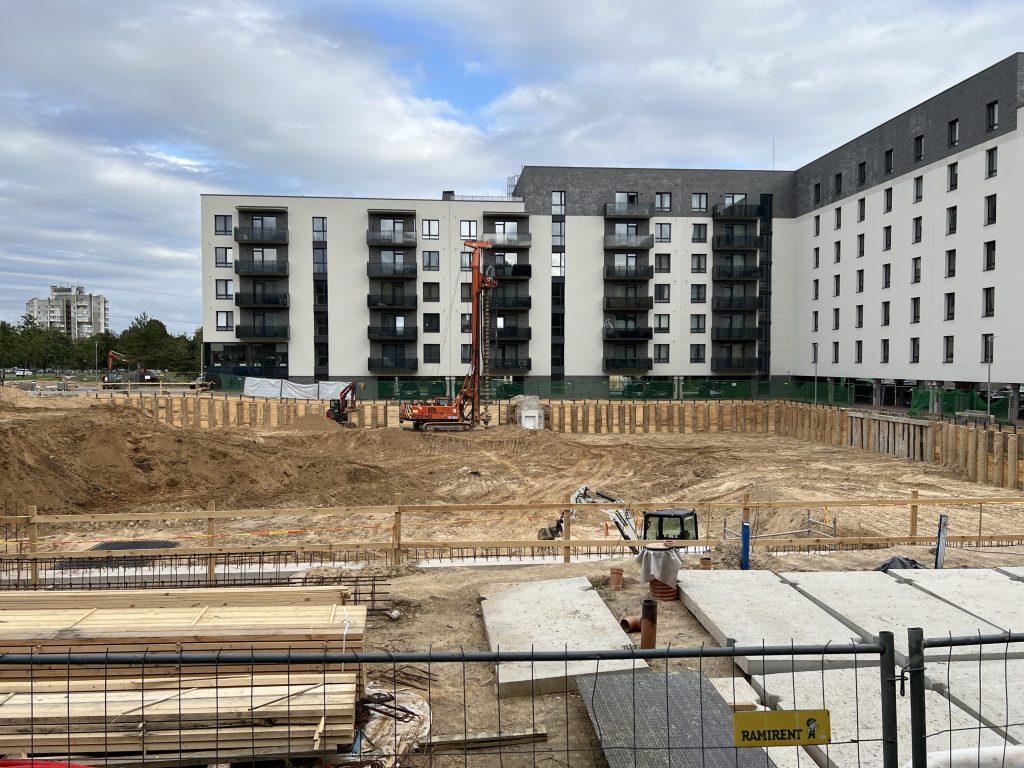 Paukščių takas 2 etapas (Ozo g. 41) - Multi apartment, Office center - construction photos