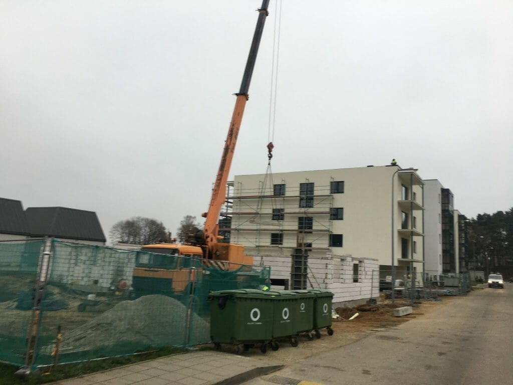 Lampėdžio takas 1 etapas (Įkalnės aklg.) - Multi apartment - construction photos