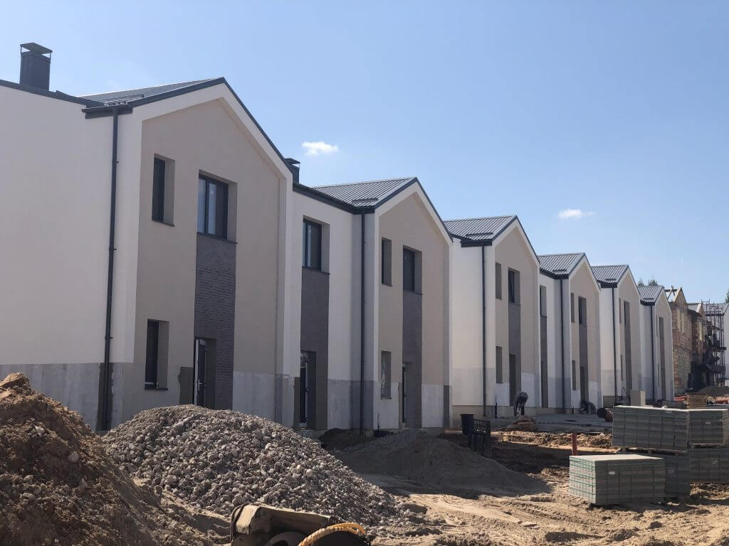 Pavilnio namai (P. P. Būčio g. 1, 2, 4, 5, 6, 7, 8, 9, 10, 11, 12, 13, 14, 16) - Row housing - construction photos