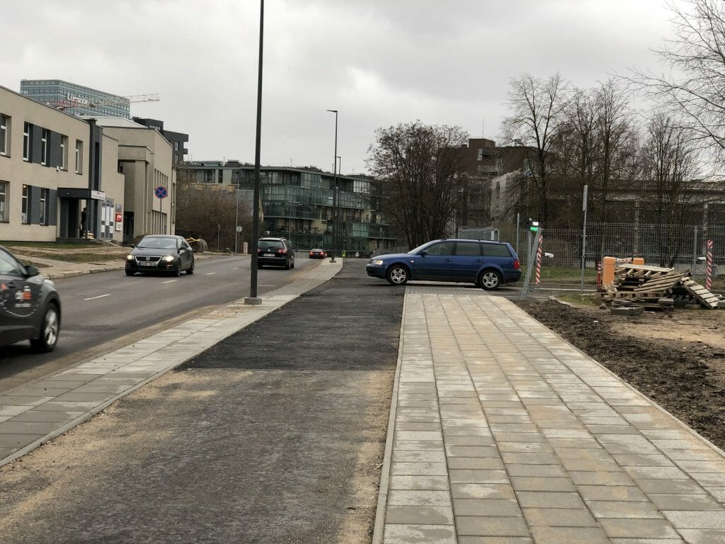 Neries senvagės slėnis (Linkmenų g.) - Bike path, Park - construction photos