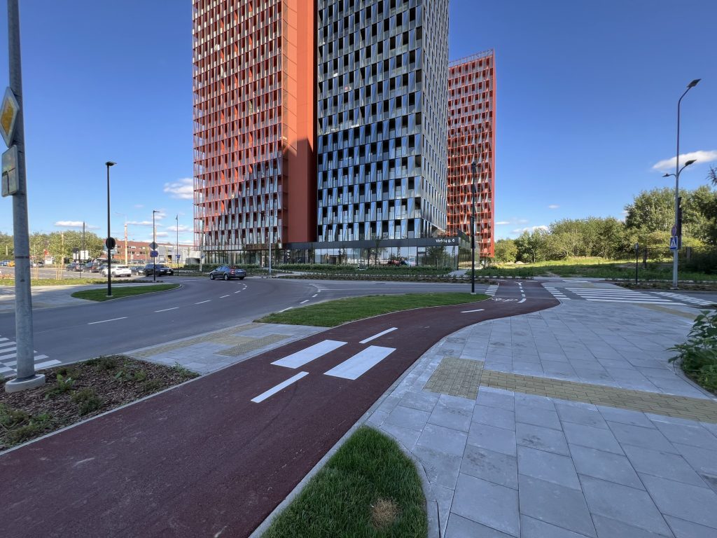 Viršilų g. nuo V. Lingio g. iki Justiniškių g. (Viršilų g.) - Bike path, Street - construction photos