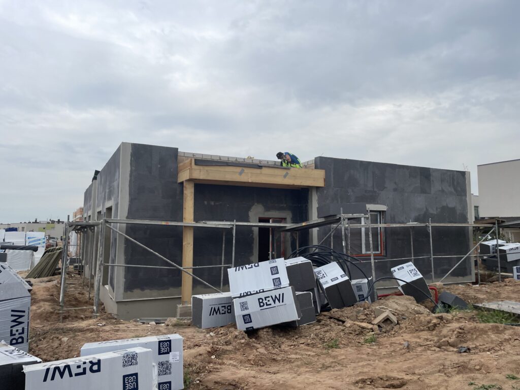 Riedulių namai (Riedulių g. 2, 4, 6, 8, 10) - Row housing - construction photos