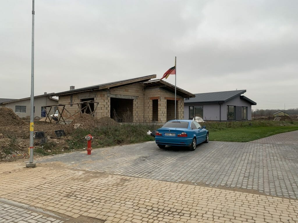 17 perlų (Uždaroji g.) - Private house community - construction photos