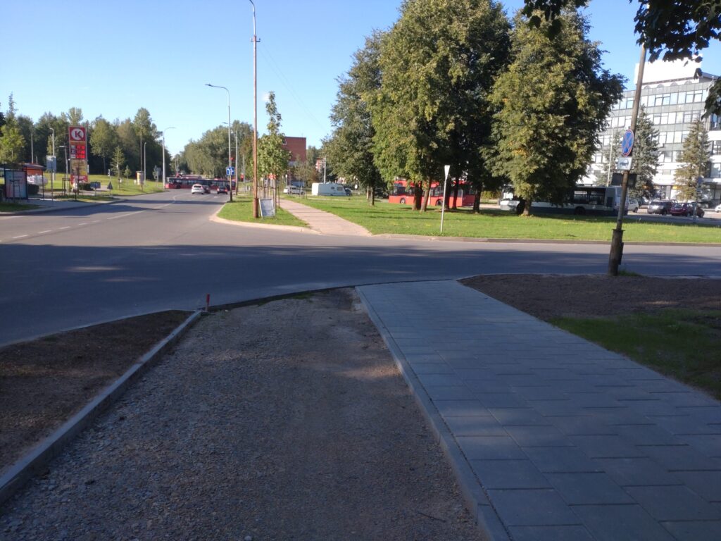 Baltupio g. dviračių takas iki Didlaukio g. (Baltupio g.) - Bike path - construction photos