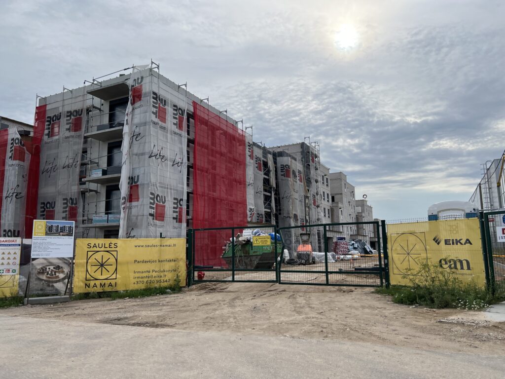 Saulės namai (Pilkalnio g. 5, 7) - Multi apartment - construction photos