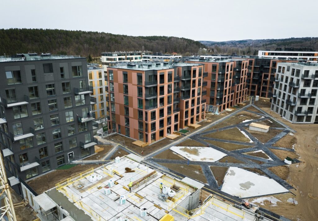 Vilnelės skverai 2 etapas (Manufaktūrų g. 7) - Multi apartment - construction photos