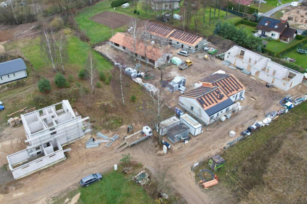 Bičiulių kvartalas 3 etapas (Dobilų g. 10, 10A, 12, 12A) - Private house community - construction photos