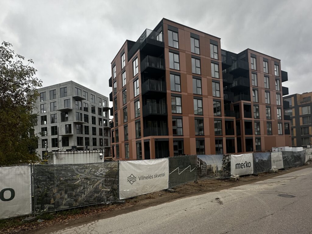 Vilnelės skverai 2 etapas (Manufaktūrų g. 7) - Multi apartment - construction photos