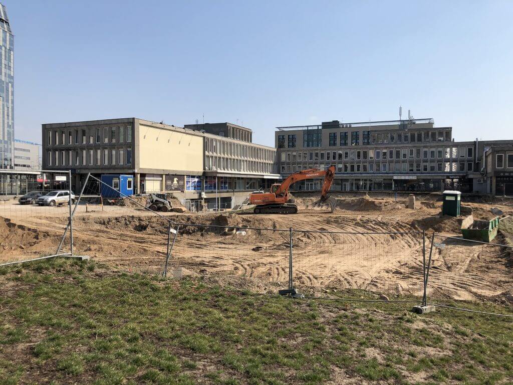 Artery (Konstitucijos pr. 18B) - Biroju centrs - būvdarbu attēli