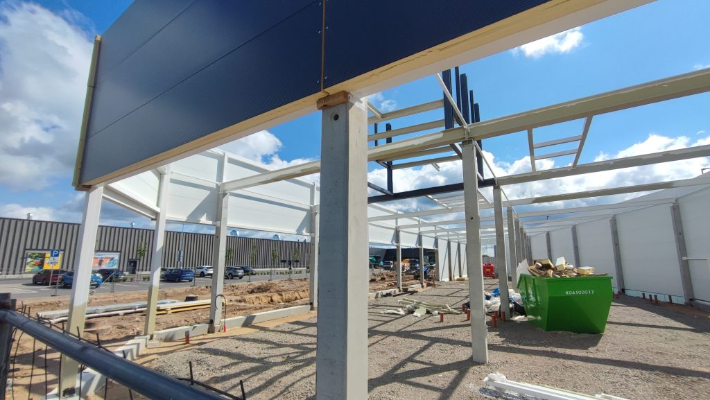 Dangeručio g. 2, 4 (Dangeručio g. 2, 4) - Shopping center - construction photos