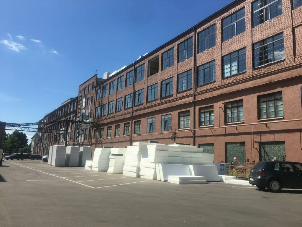 Drobės fabrikas (Drobės g. 62) - Office center - construction photos