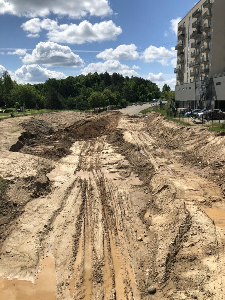 Smalinės g. tęsinys (Smalinės g.) - Bike path, Street - construction photos
