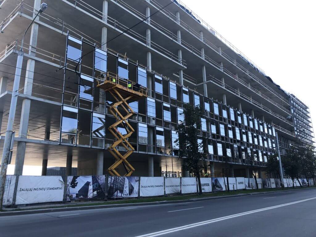 Business Stadium North (Rinktinės g. 3) - Verslo centras - statybų nuotraukos