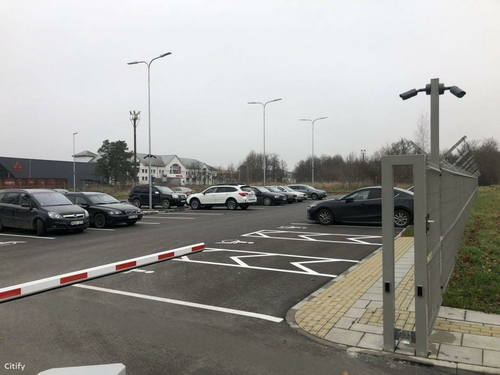 Automobilių stovėjimo aikštelė Rodūnios kel. (Rodūnios kel.) - Parkimishoone - ehituse fotod