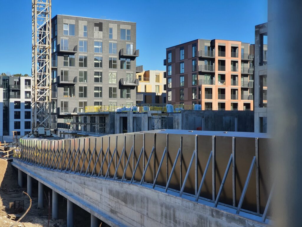 Vilnelės skverai 2 etapas (Manufaktūrų g. 7) - Multi apartment - construction photos