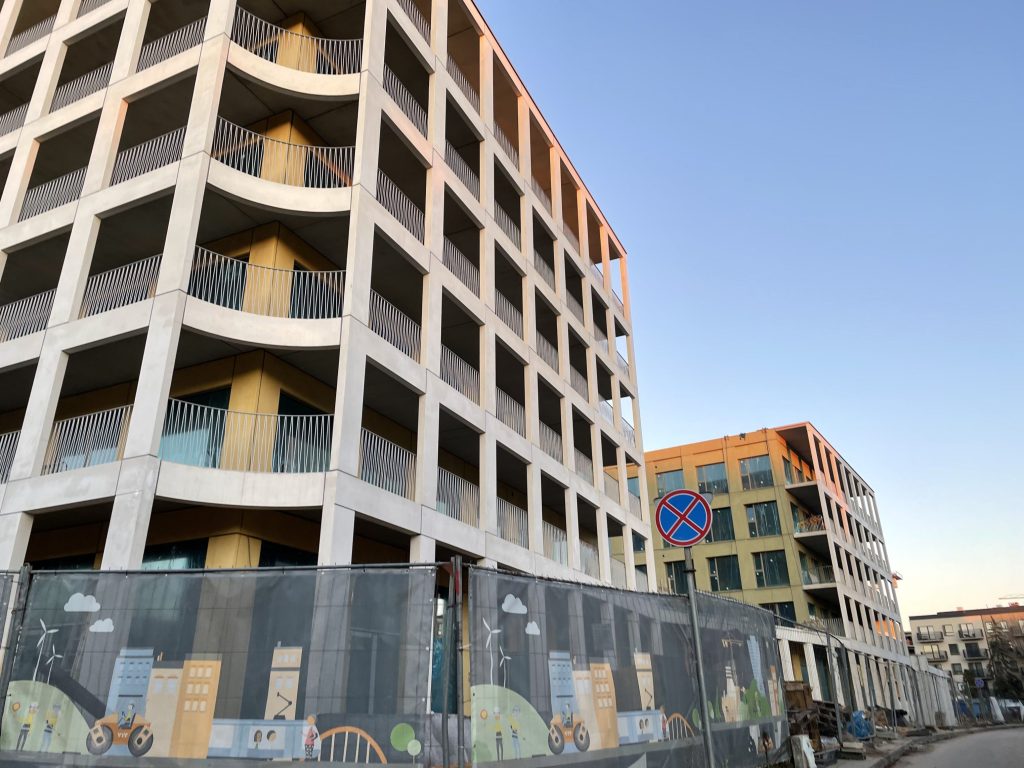 Naujasis Skansenas 6 etapas (Horizonto, Šiaurės, Saulynės, Vakario) (Linkmenų g. 13) - Multi apartment - construction photos