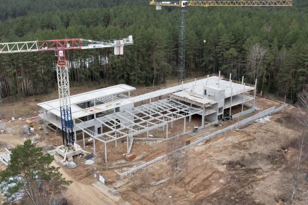 The British School of Vilnius Miškadvario g. (Miškadvario g. 6) - Primary and secondary education - construction photos