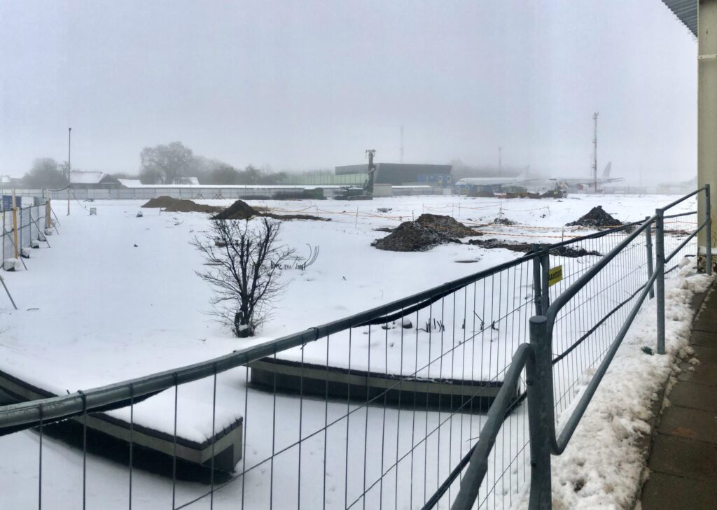 VNO išvykimo terminalas (Rodūnios kel. 2) - Lidosta - būvdarbu attēli