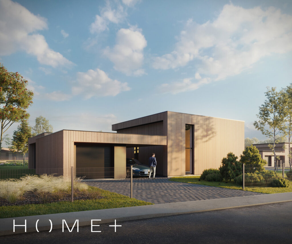 Home plus (Kolektyvo g. 33, 35, 37, 39, 41, 43, 45, 47, 49, 51, 53, 55, 57, 59, 61, 63, 67, 69, 71, 73, 75, 77, 79, 81, Nemėžis) - Private house community - visualization