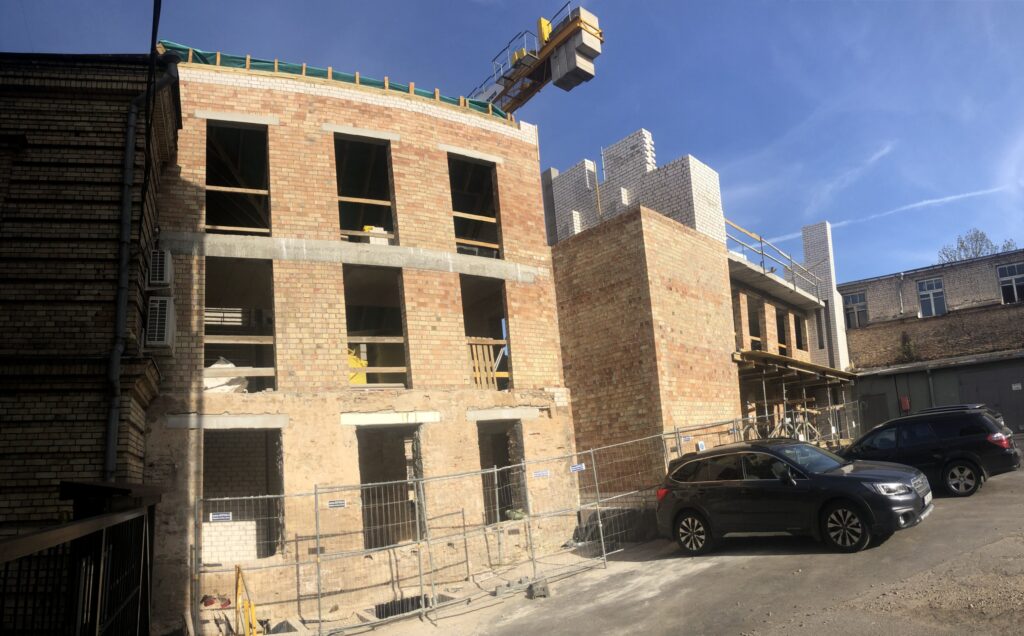 Totorių sodas (Totorių g. 13) - Multi apartment - construction photos