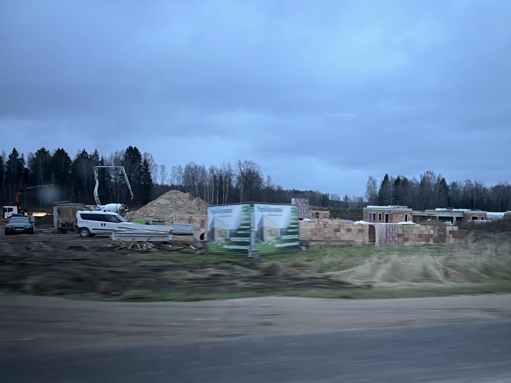 Papiškių namai (Kalvų g. 1, 3) - Row housing - construction photos