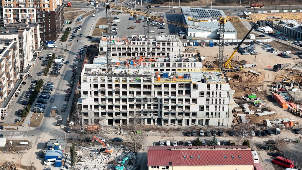 Just-in 1 etapas (A, B, C) (Justiniškių g. 126) - Daugiabutis - statybų nuotraukos