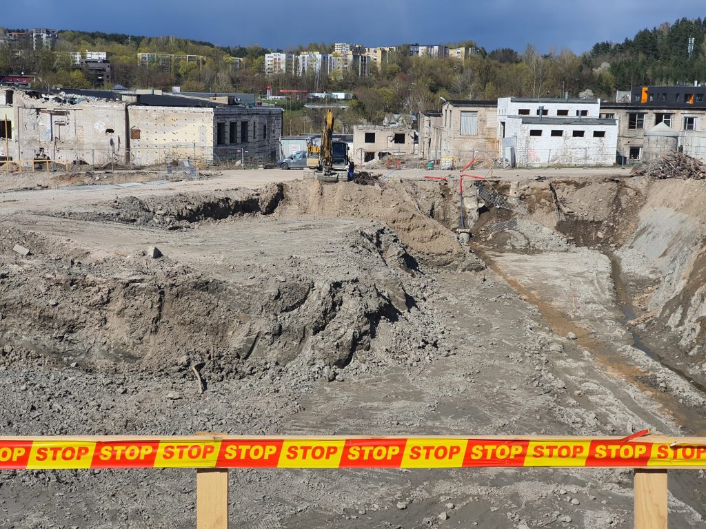 Remarco 1 etapas (Drujos g. 2) - Pārtikas veikals, Biroju centrs - būvdarbu attēli