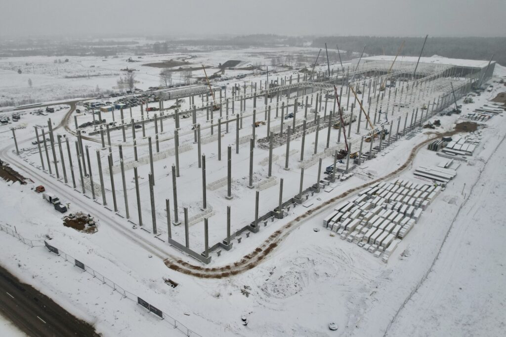 LIDL logistikos centras Jogėliškių g. 1 (Jogėliškių g. 1) - Warehouse / Distribution center - construction photos