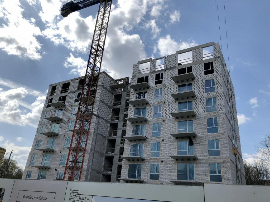 Klevų namai (Partizanų g. 34) - Multi apartment - construction photos