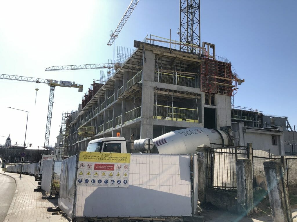 AMPÉRA (Rinktinės g. 2) - Daudzdzīvokļu nams, Biroju centrs - būvdarbu attēli