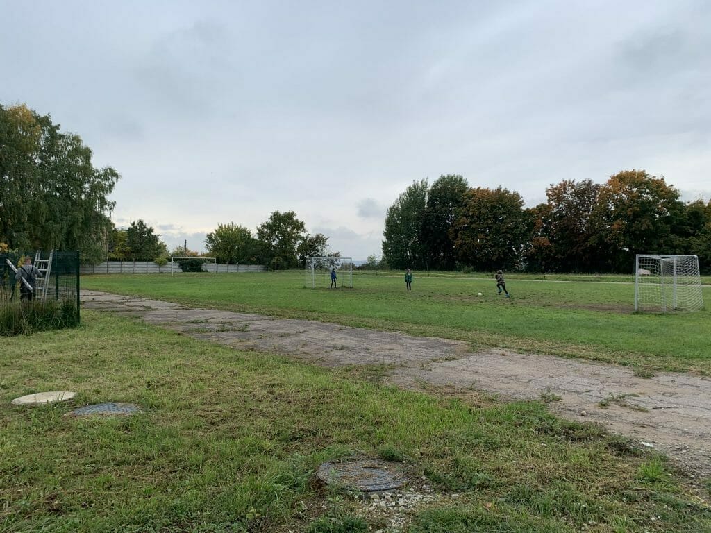 Kauno vaikų socializacijos centro aikštynas (Žeimenos g. 106) - Spordiväljak - ehituse fotod