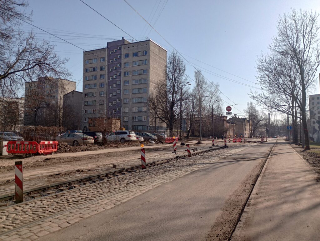7. tramvaja maršruts - Rīgas tramvaja infrastruktūras pielāgošana zemās grīdas tramvaja parametriem (Latgales iela) - Railroad, Street - construction photos
