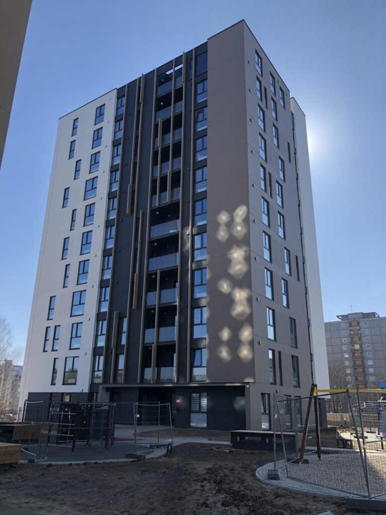 Viršuliškių stogai (Viršuliškių g. 38) - Multi apartment - construction photos