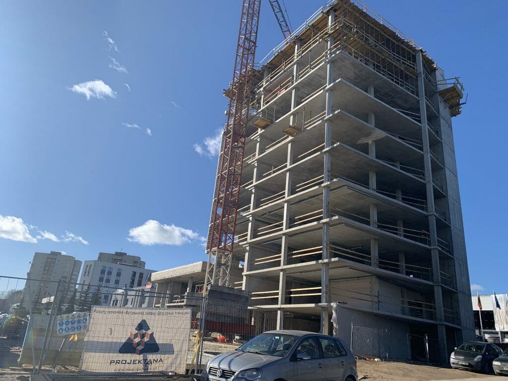 Ateities Trio verslo centras (Ateities g. 29) - Office center - construction photos