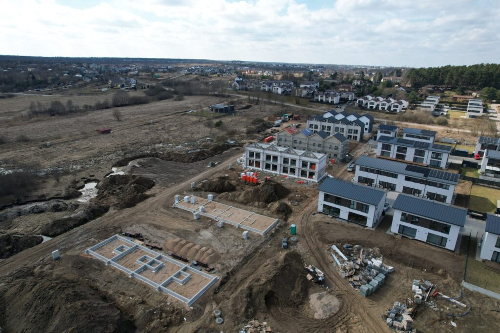 Jokūbo Šimkevičiaus g. kvartalas 3 etapas (Jokūbo Šimkevičiaus g. 18) - Row housing - construction photos