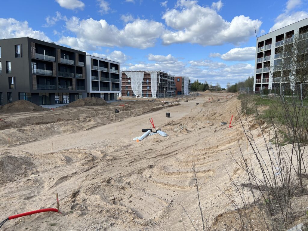 Karaliaučiaus g. atkarpa, Vištyčio g., J. Bretkūno g. atkarpa (Karaliaučiaus g., Vištyčio g., J. Bretkūno g.) - Bike path, Street - construction photos