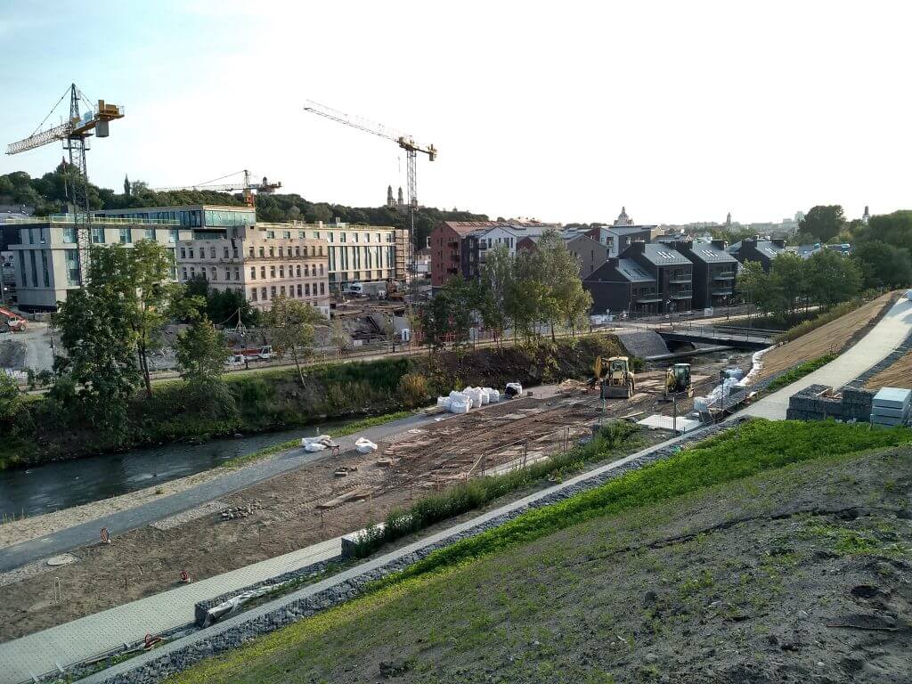Vilnios pakrančių tvarkymas (Aukštaičių g.) - Bike path, Waterside - construction photos