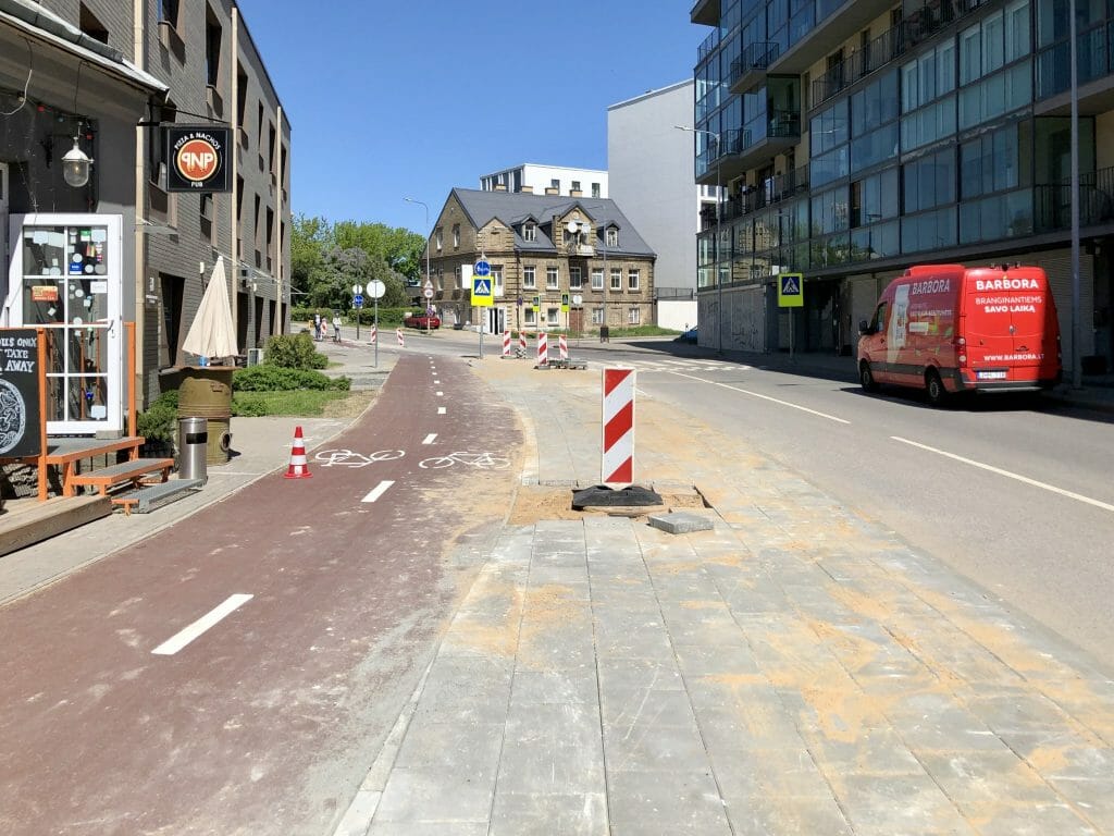 Neries senvagės slėnis (Linkmenų g.) - Bike path, Park - construction photos