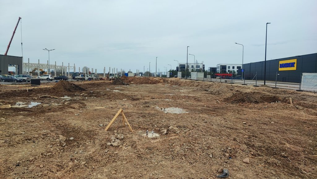 Dangeručio g. 2, 4 (Dangeručio g. 2, 4) - Shopping center - construction photos