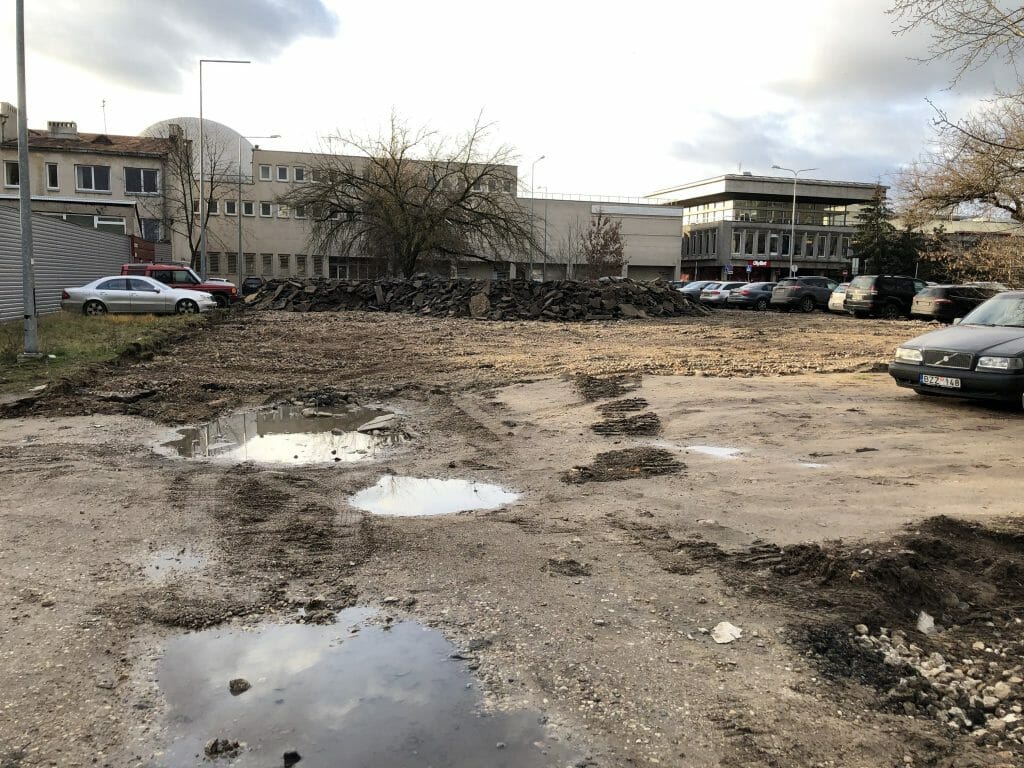 Sąvaržėlė (Konstitucijos pr. 14A) - Office center - construction photos