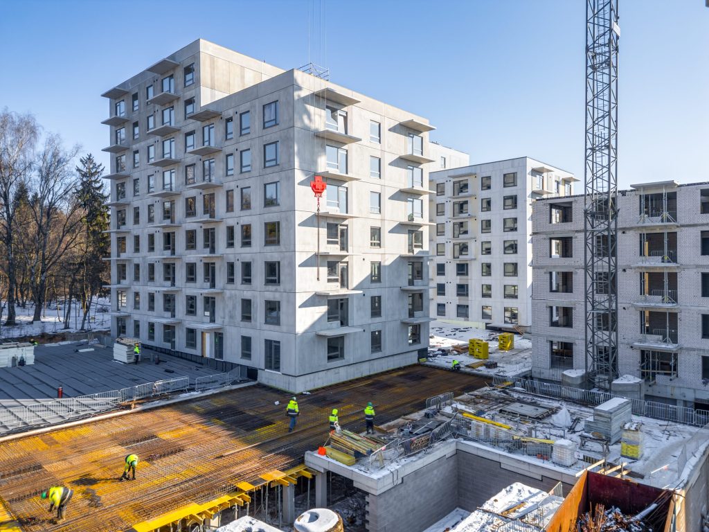 Metų laikai 2 etapas (Visorių g. 27) - Multi apartment - construction photos