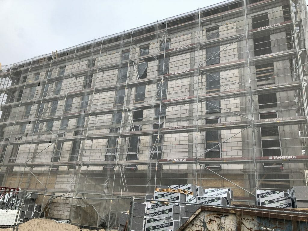 Klaipėdos vaikų ligoninės priestatas (J. Karoso g. 12) - Ligoninė - statybų nuotraukos