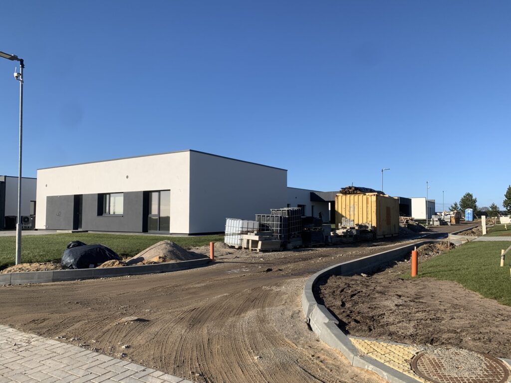 Šventapilis (Šventapilės g. 2, 4, 6, 8, 10, 12, 14, 16, 18, 20, 22, 24, 26, 28, 30, 32, 34, 36, 38, 40, 42, 44, 46, 48) - Private house community - construction photos