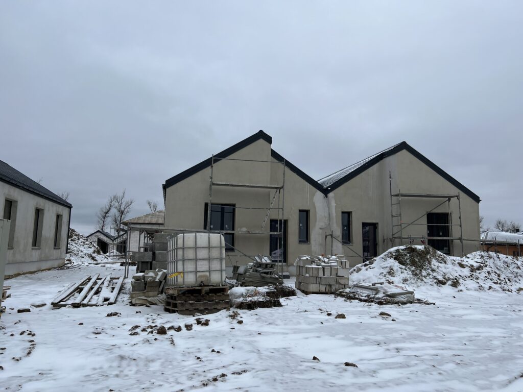 Vorupės namai (Papiškių g., Vorupės g.) (Vorupės g. 66, 68, 74, 76, Papiškių g. 45, 47, 49, 51) - Row housing - construction photos