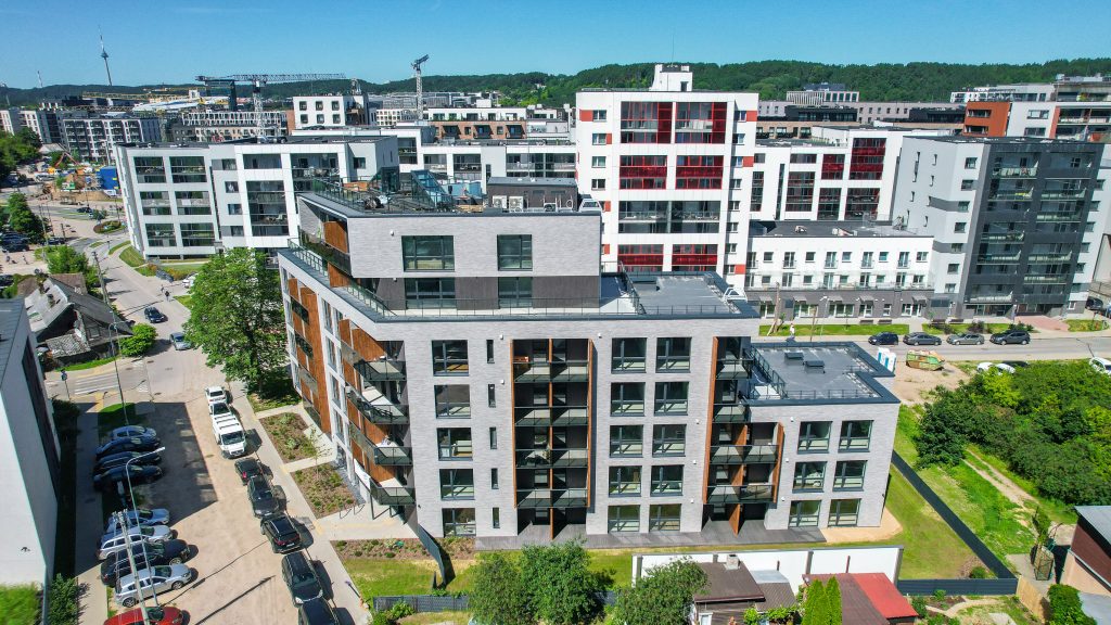 Šnipiškių terasos (Daugėliškio g. 27, 29) - Multi apartment - construction photos