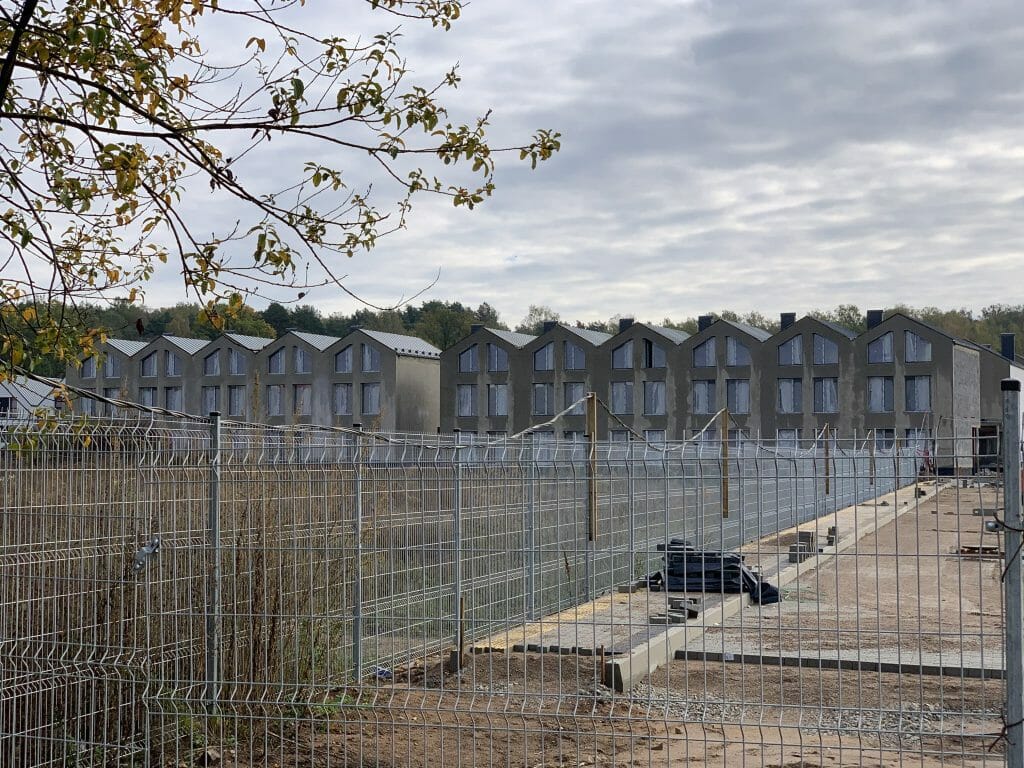 Riverland 1 etapas (Lazdynėlių g. 51, 53, 55, 57, 59, 61, 63) - Row housing - construction photos